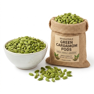 Prix de gros 100% Cardamome verte naturelle de qualité supérieure, gousses entières de cardamome verte, qualité alimentaire, épice aromatique, saveur riche, en vrac - Product Image 2