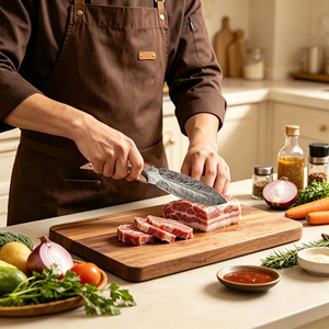 Ensemble de couteaux de cuisine forgés à la main, 2 pièces, couteau à désosser, couteau de chef, couteau à steak, couteau à légumes, fruits, poisson, viande, couteaux professionnels - Product Image 5