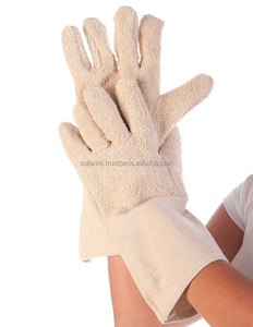 Cotton Terry Bakery <b>Glove</b>, Heat Resistant Terry <b>Gloves</b> Long Canvas Cuff Wholesale Industrial Protection Terry Cloth <b>Gloves</b> Mitts - Product Image 6