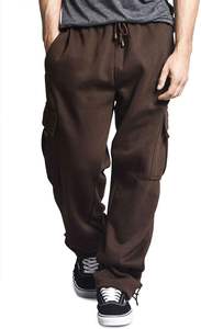 กางเกงวินเทจทรงตรงหลวมสำหรับผู้ชาย 360gsm ผ้ากันยับ ย้อมสีพื้น ไม่ทอ รุ่น 2026 - Product Image 4