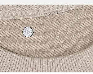 Sweat-shirt d'hiver pour homme, col rond, beige, décontracté, manches longues, en coton molletonné, impression numérique, coupe-vent, confortable - Product Image 5