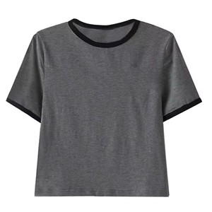 Camisetas de Manga Corta con Estampado Vaquero para Mujer, Corte Regular, Tops Cortos Personalizados al por Mayor - Product Image 2