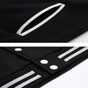 Varsity <b>Jacket</b> Letterman Style Premium Polyester/Cotton Blend Casual Streetwear College Fashion Long <b>Thin</b> Breathable <b>Waterproof</b> - Product Image 5