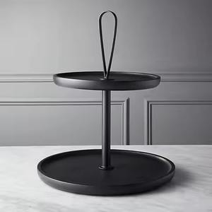 Moderno Soporte de Metal Negro para Tartas y Postres, Exhibidor Elegante para Cupcakes, Ideal para Aniversarios - Product Image 1