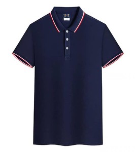 Chemise personnalisée pour homme en polyester/coton tricoté, couleur unie, séchage rapide, broderie de logo de haute qualité sur le devant, fournisseur en gros OEM ODM - Product Image 5