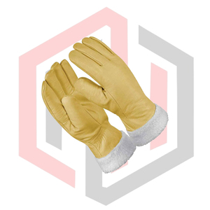 Gants de travail en cuir de vachette, doublure polyester, poignet réglable, respirants, personnalisables, imperméables, résistants aux coupures - Product Image 4