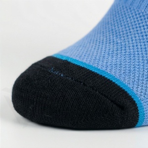 Blue Geometric Pattern Athletic Crew Socks Breathable Running Sport Socks for Adults Summer Use - Product Image 6