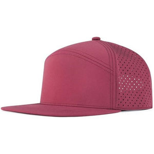 Gorra de béisbol trucker personalizada impermeable de mezclilla para hombre, gorra de golf de 6 paneles, lavada, deportiva, con perforaciones cortadas a láser - Product Image 4