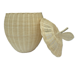 Decorative <b>box</b> in the shape of a <b>white</b> cloud apple by Hien Luong Company - Product Image 4