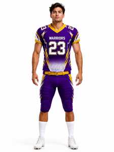 Uniforme de Fútbol Americano Personalizado con Logotipo, Unisex, para Adultos, Ropa Deportiva Protectora y Transpirable, Impresión Digital, 100% Poliéster - Product Image 1