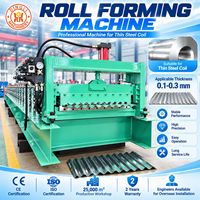 Machine de formage automatique à grande vitesse pour tôles ondulées, conçue spécialement pour les bobines fines de 0,1 à 0,3 mm, pour panneaux de toiture métalliques