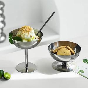 Elegante Tazón de Metal para Helado, de Acero Inoxidable, para Servir Helados y Postres - Product Image 4