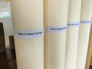 Wabenförmige Weiße Verdunstungskühlplatten Basispapierrolle: für Industrie-, Gewächshaus- und Geflügelkühlsysteme - Product Image 4