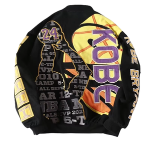 High Quality 100% Cotton Children's Spring Streetwear Racing Varsity Jacket OEM ODM Custom Embroidered Applique Patchwork - Product Image 5