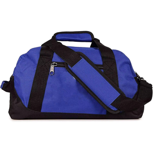 Sac de sport Oxford bleu pour l'extérieur avec poche zippée, sac de voyage léger en tissu souple, design rectangulaire unisexe - Product Image 1