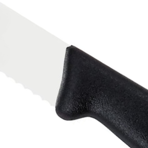Cuchillos Profesionales para Carne con Mango Negro de Agarre Cómodo y Hoja de Acero Inoxidable Dentada para Restaurantes y Corte de Carne - Product Image 6