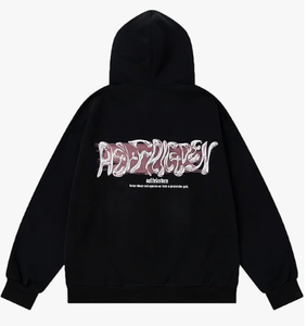 Sudadera con Capucha de Corte Regular con Estampado Gráfico para Hombre y Mujer, Sudadera de Algodón 100% Grueso, Sudadera Moderna de Otoño, Ropa Urbana Unisex - Product Image 5