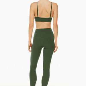High Quality Lightweight Breathable <b>Animal</b> Print Zippers Elastic Waist Leggings Bra Workout Set Front Logo Women's Sports Active - Product Image 4