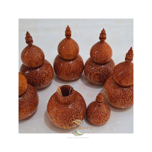 Cute Handcrafted Coconut <b>Toothpick</b> Container Dispenser Holder with Eco-Friendly Durable Large Capacity From VIETHOICE VIETNAM - Product Image 1
