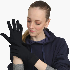 Gants d'hiver sportifs antidérapants et chauds pour hommes et femmes, en laine/acrylique, tricot magique, compatibles écran tactile, longueur poignet - Product Image 4