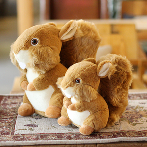 ตุ๊กตากระรอกสีน้ำตาลน่ารัก ขนาด 31 ซม.-50 ซม. ของเล่นตุ๊กตาสัตว์นุ่มนิ่มสำหรับเด็กอายุ 2 ถึง 4 ปี ใช้ได้ทั้งเด็กชายและเด็กหญิง - Product Image 3