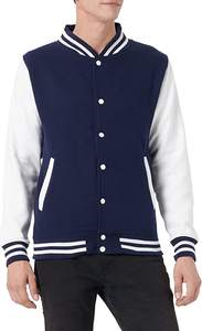 Blouson universitaire en jean personnalisé pour homme, style vintage, avec lettres brodées sur les manches, décontracté, zippé, pour l'hiver - Product Image 4