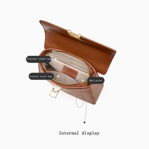 Nouveau sac à bandoulière en cuir véritable pour femmes, sac à main de luxe de haute qualité avec fermeture éclair - Product Image 6