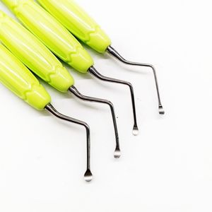 Cuillère-décapeuse dentaire professionnelle avec manche en silicone de 2,5 mm |   Détartreur de cavités en acier inoxydable à prise souple de qualité supérieure, réutilisable - Product Image 2