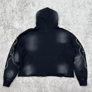 Sudadera con Capucha de la Mejor Calidad a Precio Mayorista, con Serigrafía y Pedrería, 100% Algodón, Tejido de Felpa, Producto de Tendencia para Hombre - Product Image 2