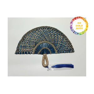 Round <b>Straw</b> Fan Manufacturer Vietnam Handmade Premium OEM ODM Wholesale Bulk Export Product - Product Image 2