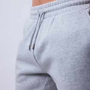 Wholesale Men's Shorts Hot Solid Color Mid Waist Drawstring Casual Wear with Pockets Breathable Knitted Fabric Fleece Shorts - Product Image 5