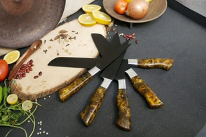 Kitchen <b>Knife</b> <b>Set</b> Stainless Steel Professional Chef <b>Knife</b> <b>Set</b> with <b>Sharp</b> Blade and Sheet Handle - Product Image 4