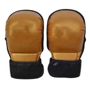 Guantes de MMA de Cuero Blanco con Palma Abierta, Dedos Plegables y Cierre de Velcro para Entrenamiento de Boxeo y Karate - Fabricante Directo - Product Image 5