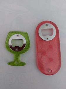 Abridor de botellas de resina epoxi premium con decoración de lámina dorada para accesorios de cocina y bar de lujo - Product Image 6