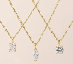 Colgante de Diamante Moissanite de 2 Quilates, Plata de Ley 925, Colgante Personalizado y Otras Joyas de Diamantes - Product Image 2