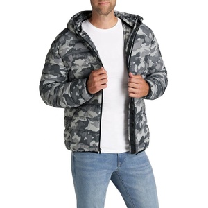 Chaqueta Acolchada con Capucha de Camuflaje para Hombre, Cortavientos, Cierre de Cremallera, Abrigo Casual de Invierno, Relleno de Poliéster, Corte Regular 2026 - Product Image 1
