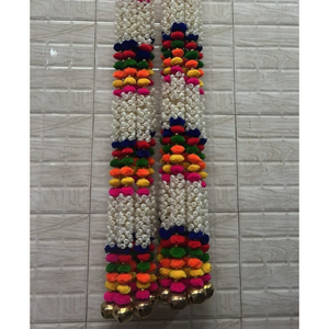 พวงประดับประตูประดับลูกปัดทำมือสุดหรูสำหรับเทศกาลดีวาลี งานแต่งงาน และงานขึ้นบ้านใหม่ - Product Image 2