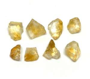 Citrine <b>Raw</b> <b>Crystals</b> Rough Gemstone Pieces Natural Yellow Quartz Healing Stone Loose Bulk Wholesale Supplier - Product Image 1