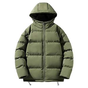 Veste matelassée pour homme très vendue, 100% coton, rembourrage en polyester, col montant, fermeture éclair, impression de logo personnalisée - Product Image 1