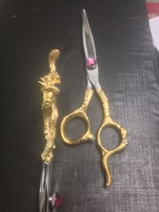 Professional Japanese Hair Cutting Scissors Home Haircutting Barber/Salon Thinning <b>Shears</b> Kit Sliver with Comb and Case - Product Image 6