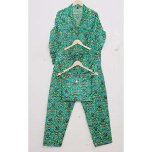 Nuevo Diseño, Conjunto de Pijama de Manga Larga para Mujer, Transpirable, 100% Algodón Suave, Ropa de Dormir de Longitud Completa - Product Image 5