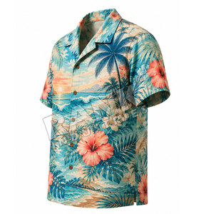 Servicio OEM, Camisetas de Playa para Hombre con Estampado por Sublimación, Venta al por Mayor, Camisetas de Playa para Hombre de Tela Ligera y Cómoda con Mangas Cortas - Product Image 5