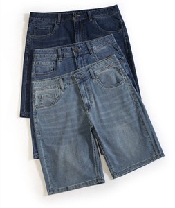 Wholesale Men's Relaxed Fit Denim <b>Shorts</b> Breathable Cotton Private Label for Apparel Brands - Product Image 4