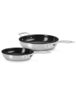 2 pc antiaderente in acciaio inossidabile essenziale. Set di Frypan | Le Creuset - Product Image 1