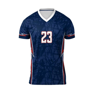 Soccer Jersey For Men Breathable Lightweight 100% Polyester Streetwear Mesh For Soccer Fans Customized Logo Printing OEM - Product Image 1