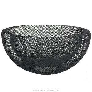 Farmhouse Iron Kitchen Storage <b>Basket</b> with Fruit Holder Handle <b>Small</b> Countertop Size Modern Style Eco-Friendly Multifunction - Product Image 6