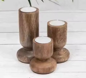 ที่วางเทียนไม้เนื้อแข็งตกแต่งอย่างสวยงาม สำหรับตกแต่งบ้านตามฤดูกาล - Product Image 5