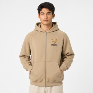Sweat à capuche zippé pour homme de qualité supérieure, léger, respirant, idéal pour le streetwear, le fitness et le confort quotidien. - Product Image 1