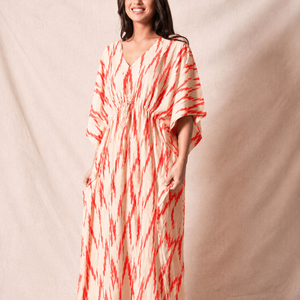 Wholesale Hand Block Printed Cotton <b>Kaftan</b> Block Printed Cotton <b>Beach</b> <b>Kaftan</b> Women Party Dress Wear Night Maxi Dress - Product Image 1