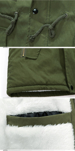 Winter New Warm Thick Fleece Parkas Men <b>Thermal</b> Hooded Parka Jacket Coat Men Autumn Fashion Casual Parkas - Product Image 5